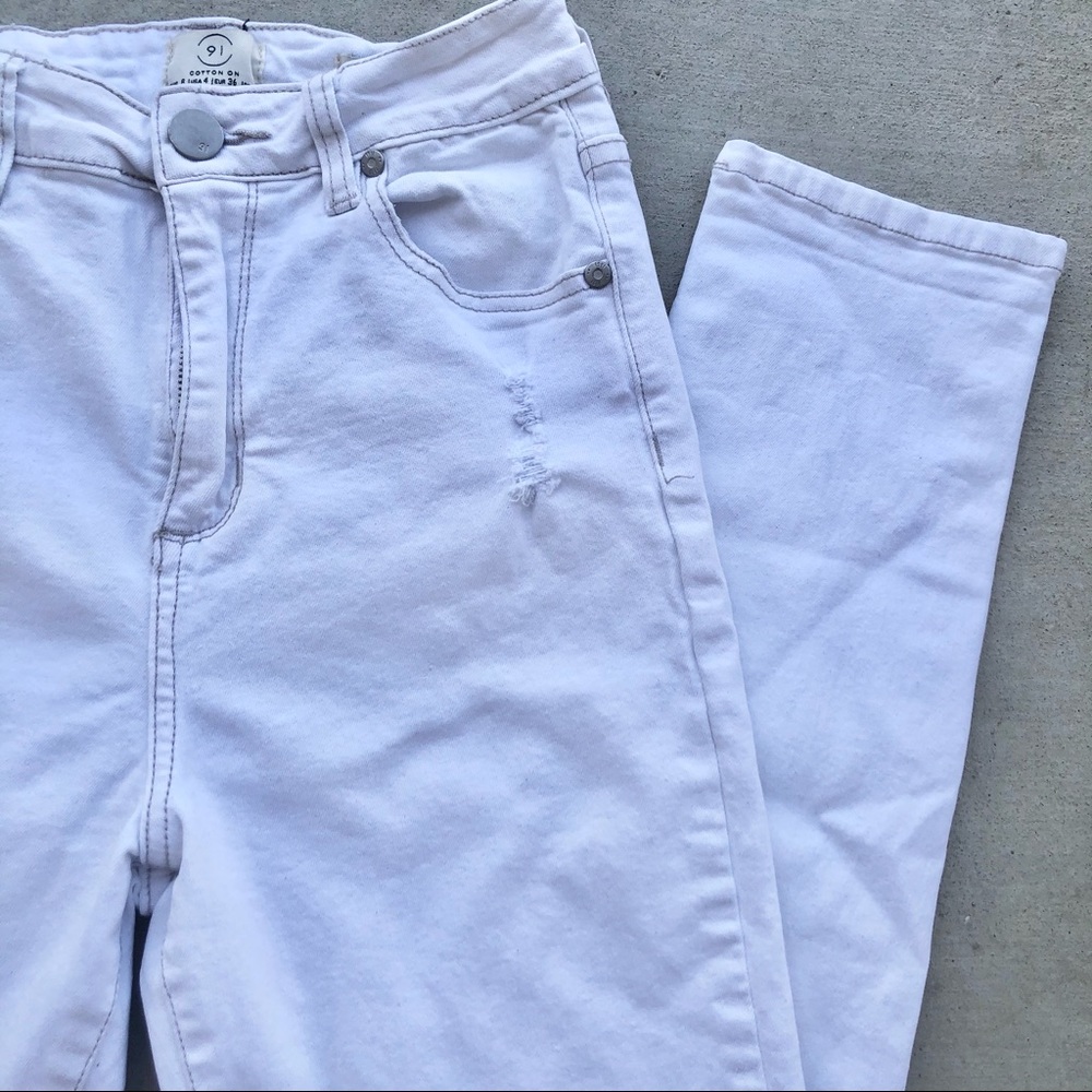 Cotton On 90s High Rise Distressed Skinny Jeans